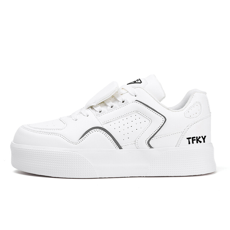 Кеды, обувь для скейтборда унисекс с низким верхом Tfky, белый 
Кеды, обувь для скейтборда унисекс с низким верхом Tfky, белый