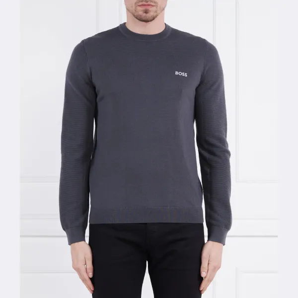 Шерстяной свитер Romar стандартного кроя Boss, черный
Шерстяной свитер Romar стандартного кроя Boss, черный