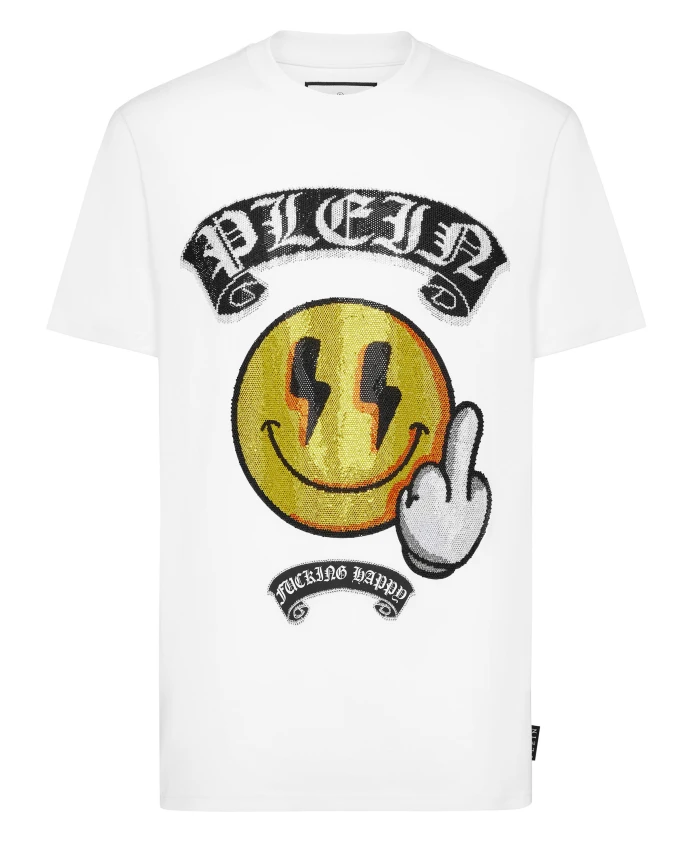 Футболка с круглым вырезом и улыбкой Philipp Plein, белый
Футболка с круглым вырезом и улыбкой Philipp Plein, белый