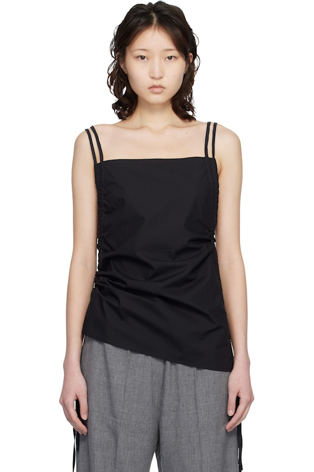 Майка с бретелями, украшенными рисунком Baserange, черный
Майка с бретелями, украшенными рисунком Baserange, черный