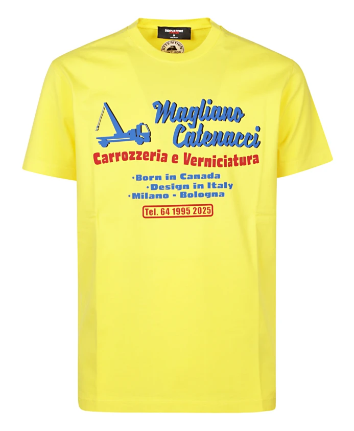 Желтая футболка с логотипом, короткие рукава Dsquared2, желтый
Желтая футболка с логотипом, короткие рукава Dsquared2, желтый