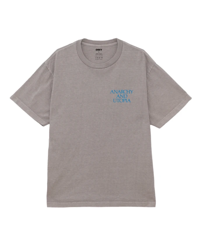 Хлопковая футболка с коротким рукавом Anarchy Utopia Obey, коричневый
Хлопковая футболка с коротким рукавом Anarchy Utopia Obey, коричневый