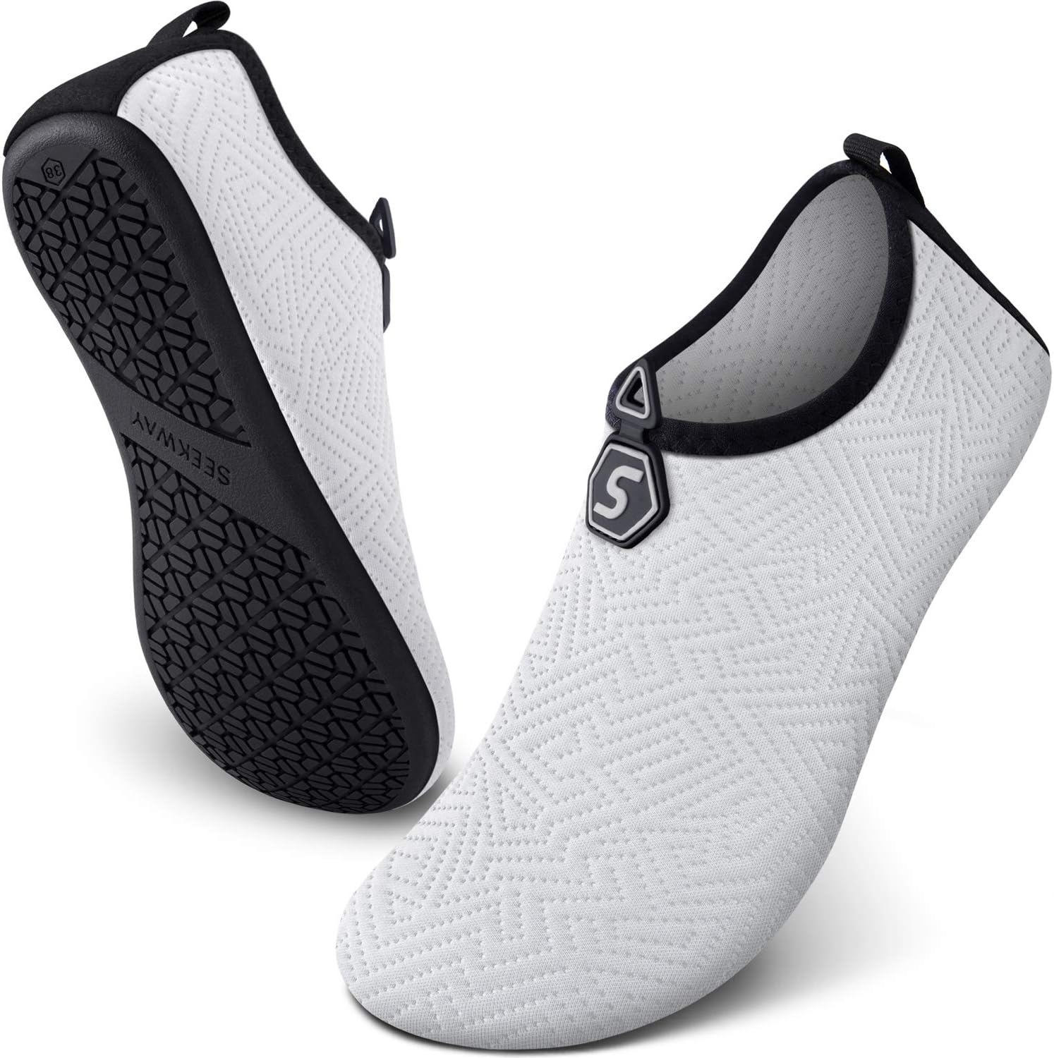 Водные тапочки SEEKWAY, быстросохнущие акваноски, обувь для босых ног, легкое надевание, для пляжа, бассейна, плавания, реки, йоги, озера, серфинга, для женщин и мужчин, черные SK001
Водные тапочки SEEKWAY, быстросохнущие акваноски, обувь для босых ног, легкое надевание, для пляжа, бассейна, плавания, реки, йоги, озера, серфинга, для женщин и мужчин, черные SK001