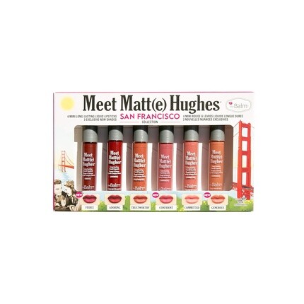 theBalm MEET MATTE HUGHES San Francisco Набор из 6 мини-стойких жидких помад объемом 2,4 жидк. унция
theBalm MEET MATTE HUGHES San Francisco Набор из 6 мини-стойких жидких помад объемом 2,4 жидк. унция