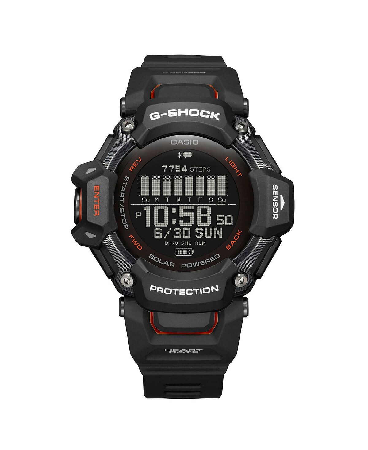 Мужские цифровые часы из черного полимерного пластика, 52,6 мм, GBDH2000-1A G-Shock
Мужские цифровые часы из черного полимерного пластика, 52,6 мм, GBDH2000-1A G-Shock
