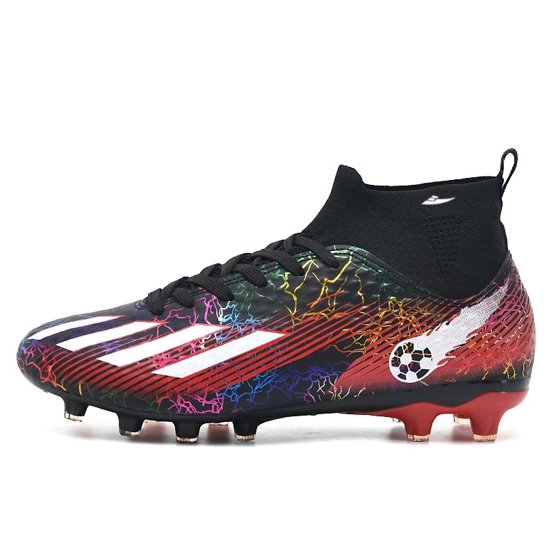 Футбольные бутсы детские с высоким верхом и противоскользящим покрытием для подростков Kuding, черный/красный
Футбольные бутсы детские с высоким верхом и противоскользящим покрытием для подростков Kuding, черный/красный