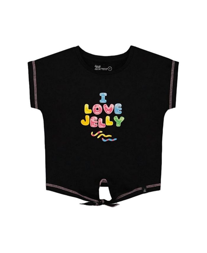 Футболка для девочек из органического хлопка с принтом и узлом - Little Kid Deux par Deux, черный
Футболка для девочек из органического хлопка с принтом и узлом - Little Kid Deux par Deux, черный