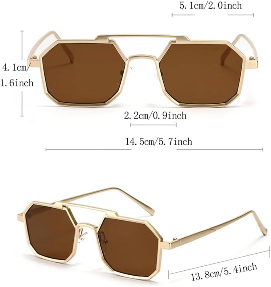 Мужские и женские солнцезащитные очки с двойной перемычкой, защита от УФ-излучения UV400, металлическая оправа, прозрачные градиентные линзы UYPTK, Brown
Мужские и женские солнцезащитные очки с двойной перемычкой, защита от УФ-излучения UV400, металлическая оправа, прозрачные градиентные линзы UYPTK, Brown