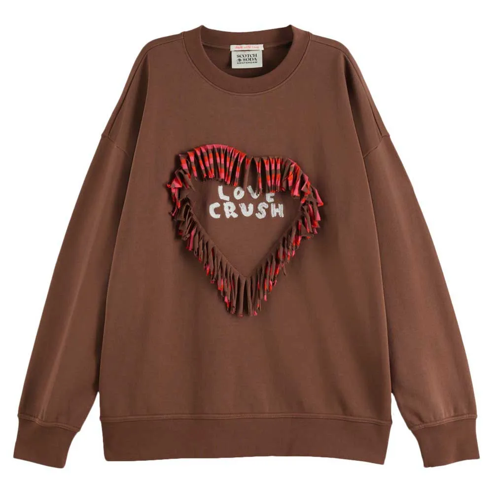 Толстовка Scotch & Soda Fringed Heart Oversized, коричневый
Толстовка Scotch & Soda Fringed Heart Oversized, коричневый
