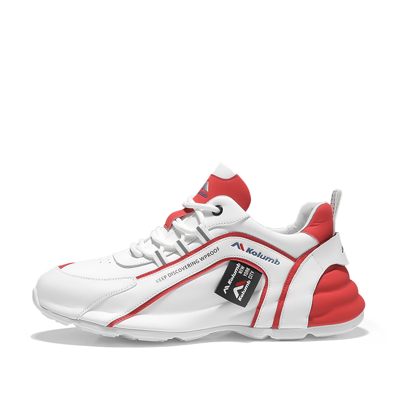 Скользоустойчивые повседневные туфли KOLUMB мужские бело-красные
Скользоустойчивые повседневные туфли KOLUMB мужские бело-красные