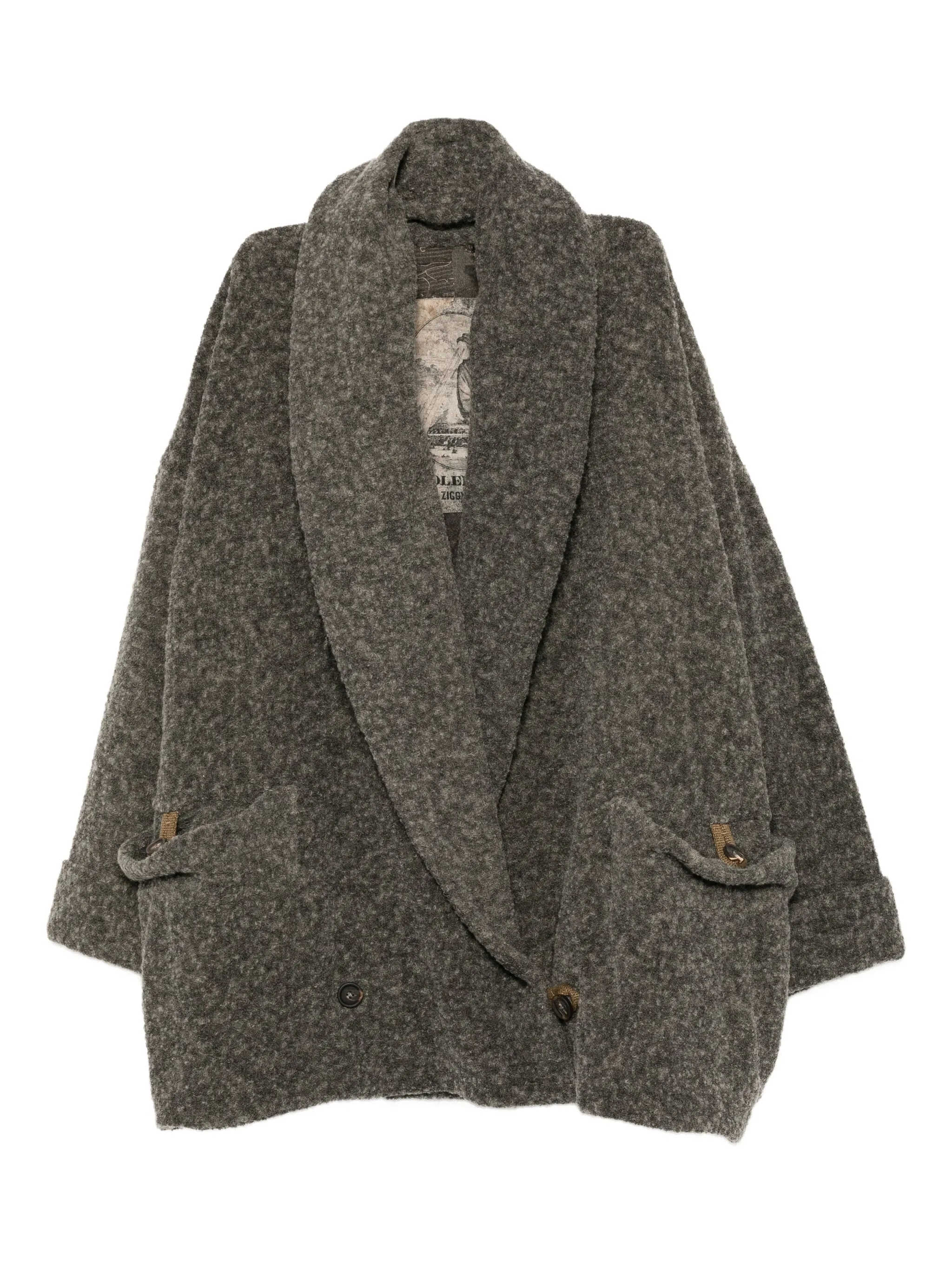 Пальто с воротником-шалькой Ziggy Chen, серый
Пальто с воротником-шалькой Ziggy Chen, серый