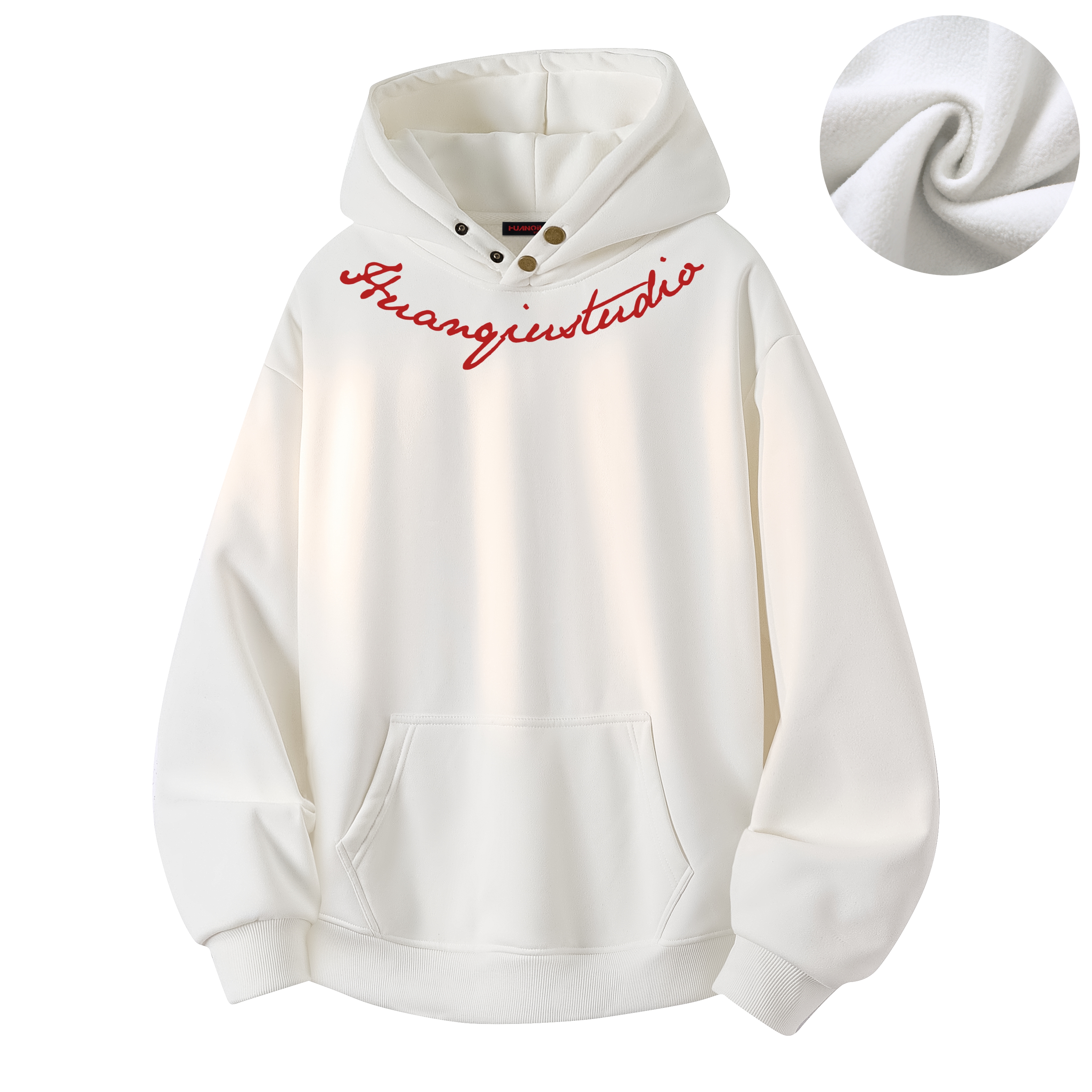 Толстовка Unisex Hooded Moderate Regular HUANQIU, белый (heavyweight thickened and fleece-lined)
Толстовка Unisex Hooded Moderate Regular HUANQIU, белый (heavyweight thickened and fleece-lined)