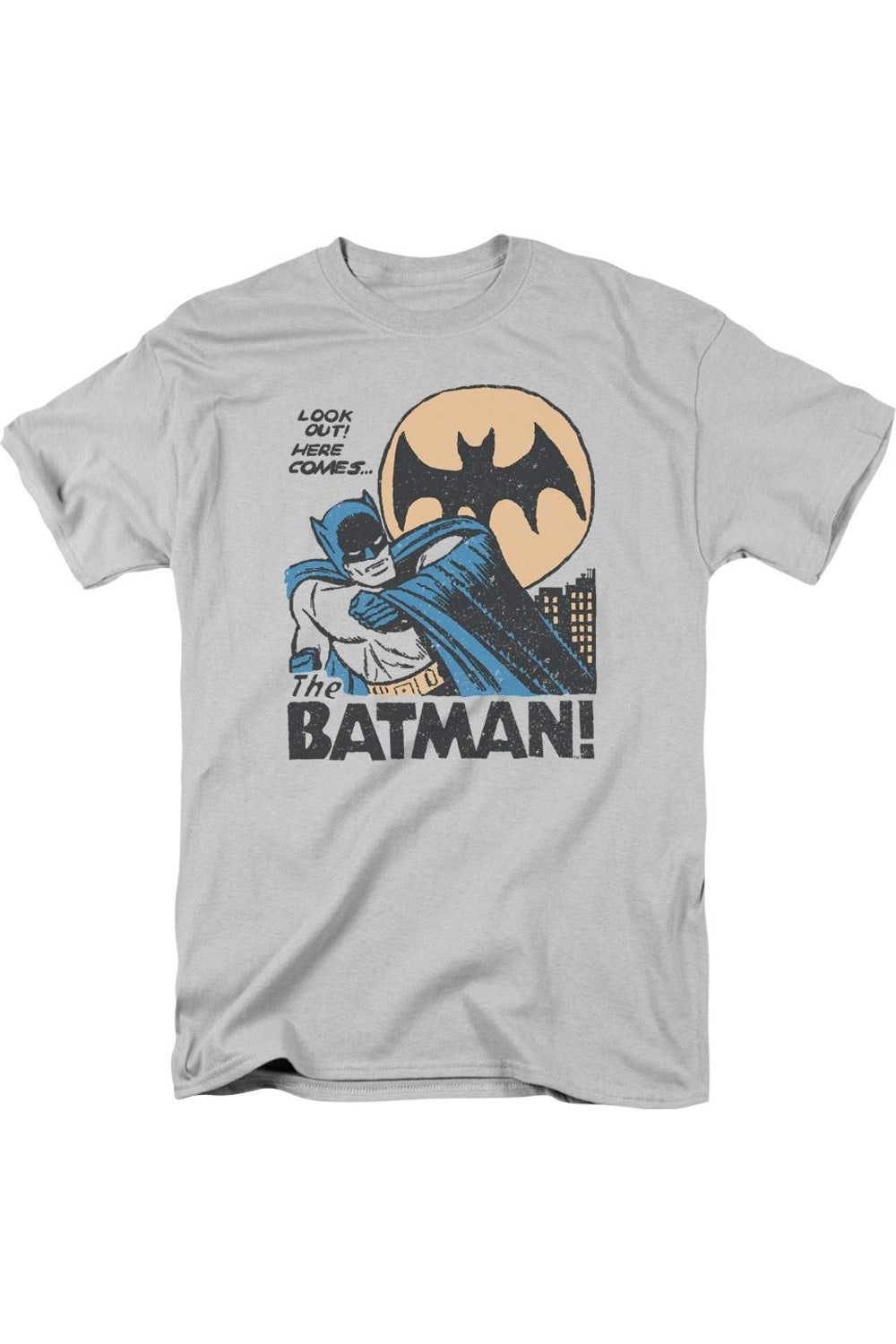 Футболка DC Comics Look Out с коротким рукавом для взрослых Gildan, серебряный
Футболка DC Comics Look Out с коротким рукавом для взрослых Gildan, серебряный