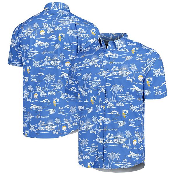 Мужская рубашка на пуговицах powder blue Los Angeles Chargers throwback kekaiâ print Reyn Spooner
Мужская рубашка на пуговицах powder blue Los Angeles Chargers throwback kekaiâ print Reyn Spooner