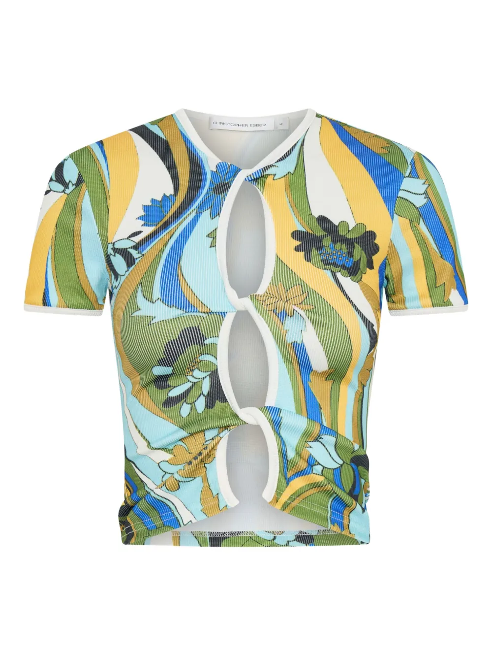 Укороченная футболка Acidic Floral Christopher Esber, зеленый
Укороченная футболка Acidic Floral Christopher Esber, зеленый