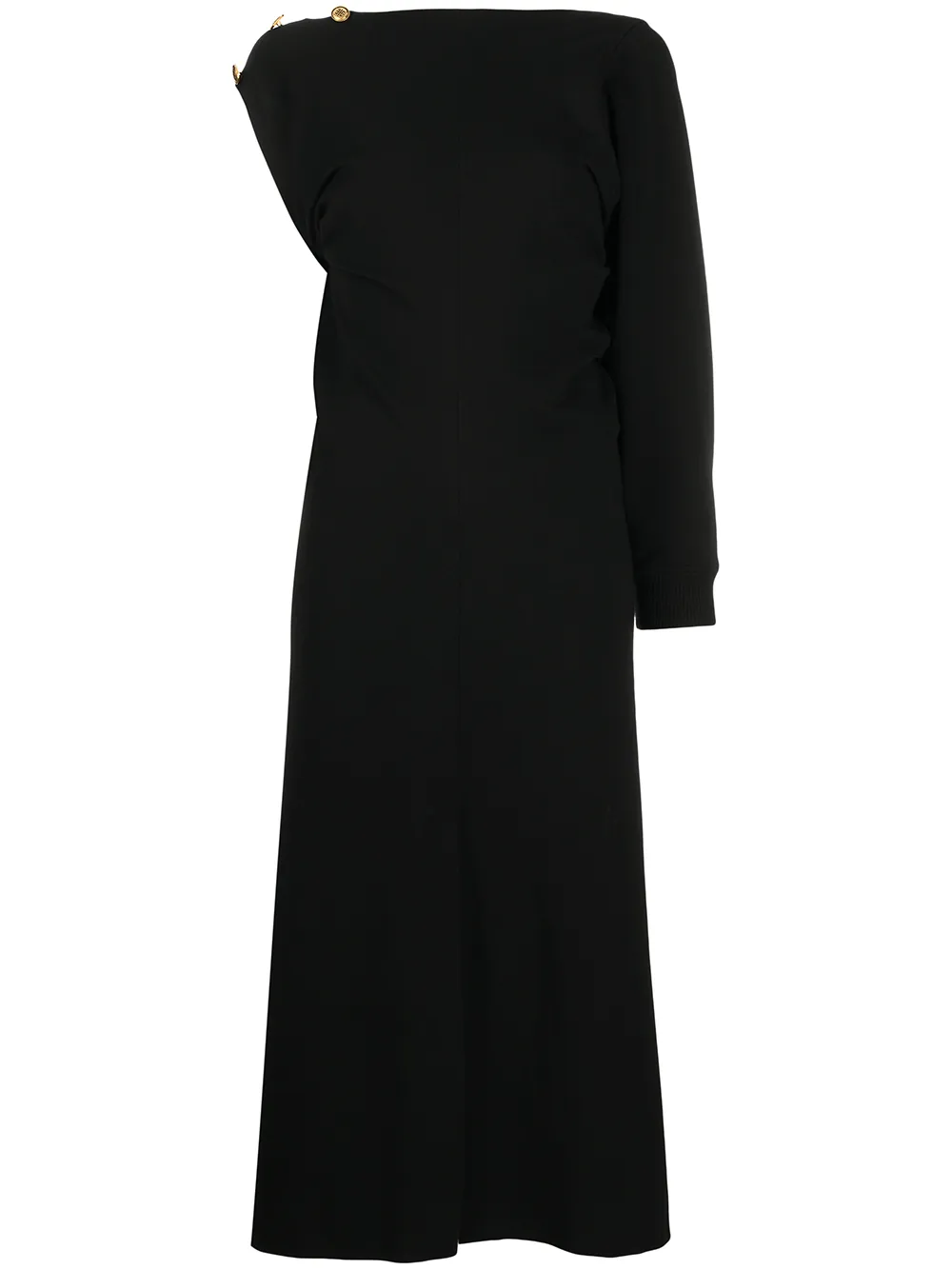 Платье в рубчик с одним рукавом Givenchy, черный
Платье в рубчик с одним рукавом Givenchy, черный