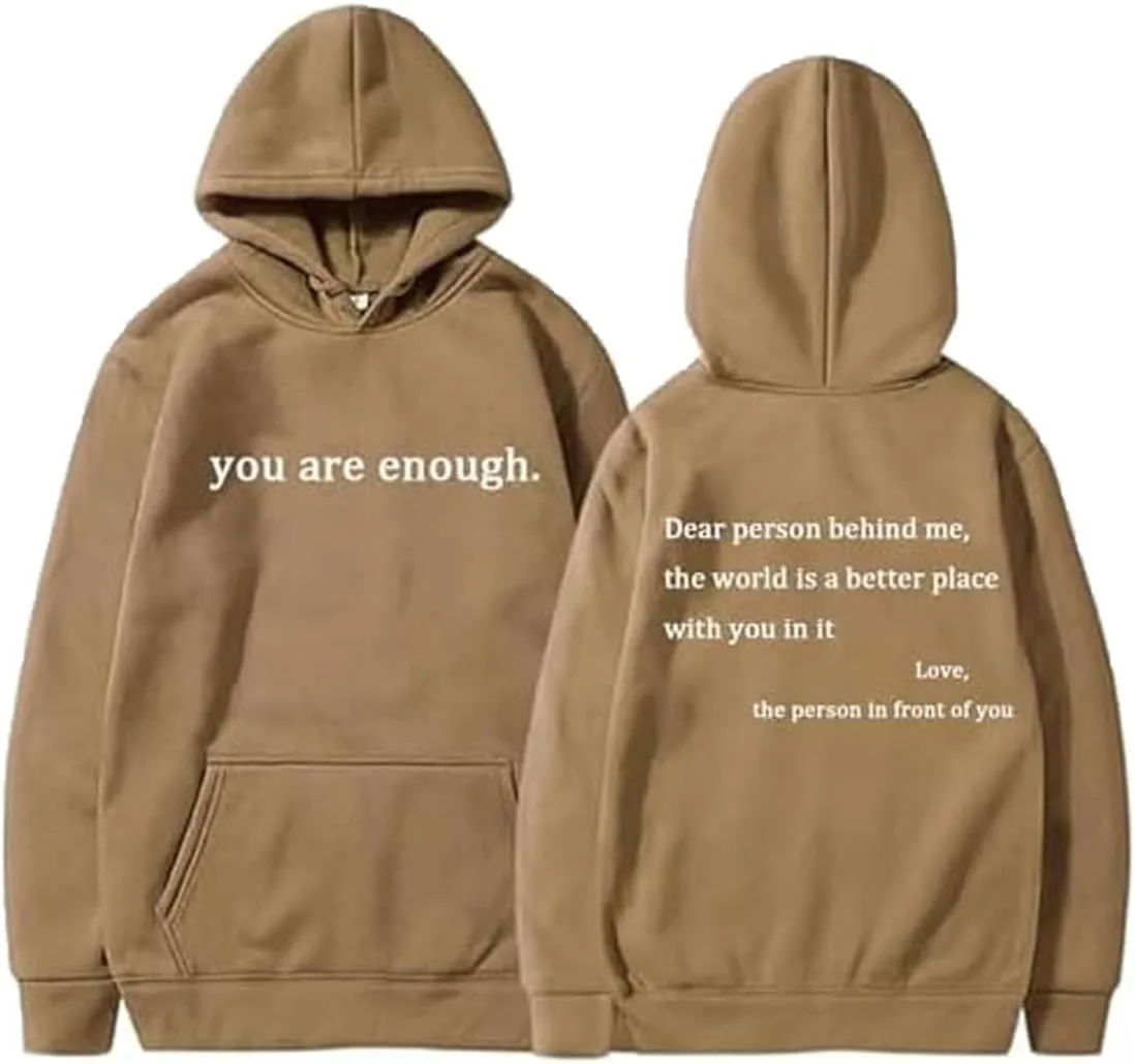Толстовка You Are Enough, мягкая и удобная LGQY
Толстовка You Are Enough, мягкая и удобная LGQY