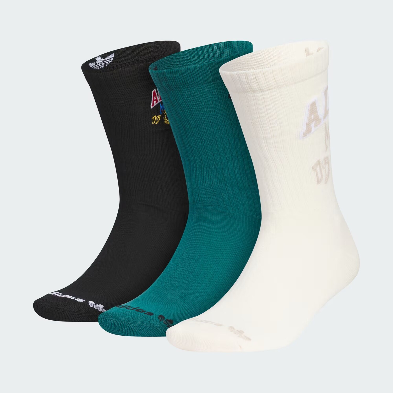 Комплект из трех носков Originals Varsity Crew Adidas, цвет Black/Legacy Teal/Wonder White
Комплект из трех носков Originals Varsity Crew Adidas, цвет Black/Legacy Teal/Wonder White