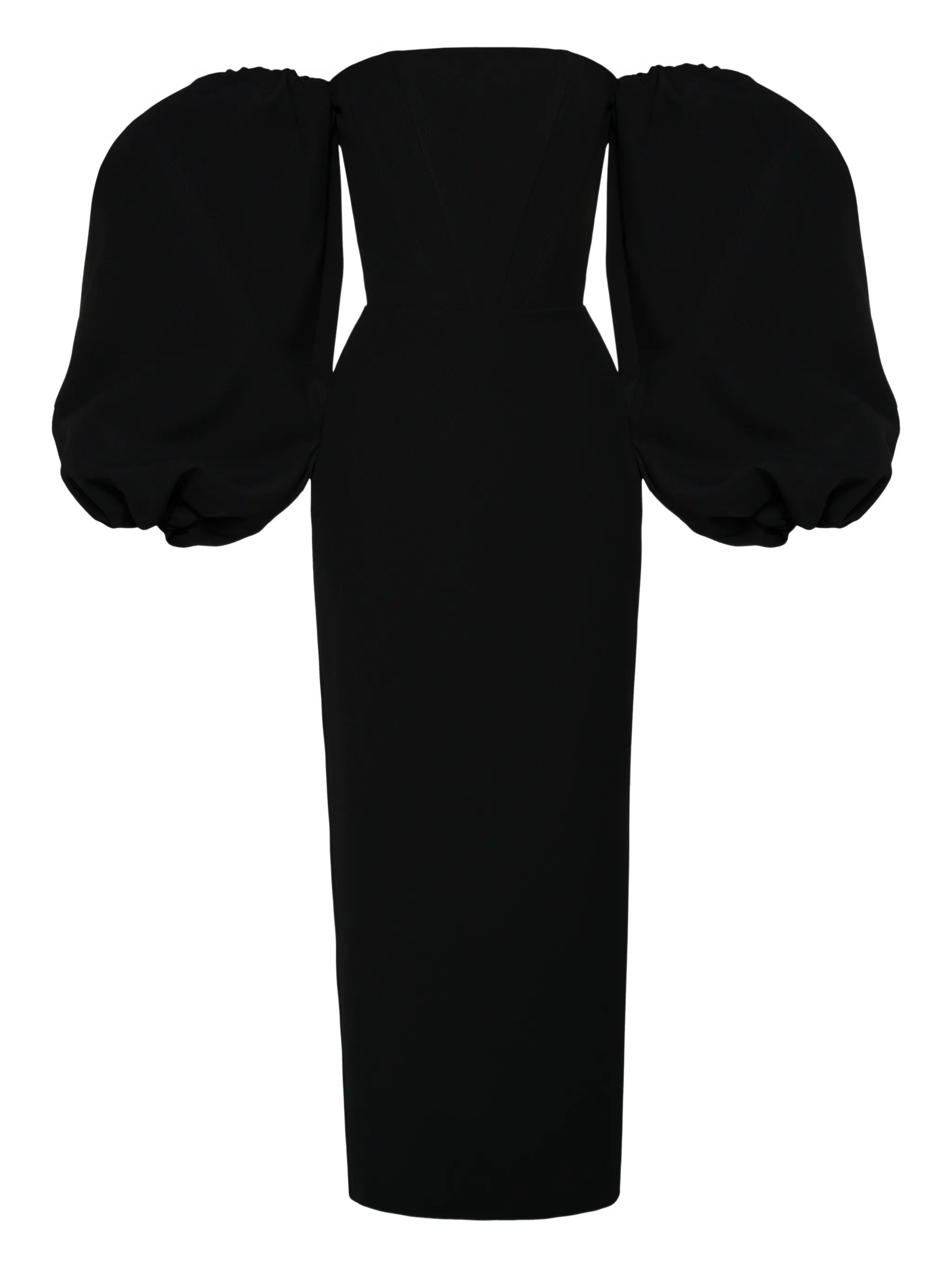 Платье миди с пышными рукавами и открытыми плечами Anouki, черный
Платье миди с пышными рукавами и открытыми плечами Anouki, черный