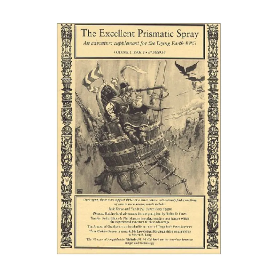 Журнал Excellent Prismatic Spray #2, Dying Earth Role Playing Games
Журнал Excellent Prismatic Spray #2, Dying Earth Role Playing Games