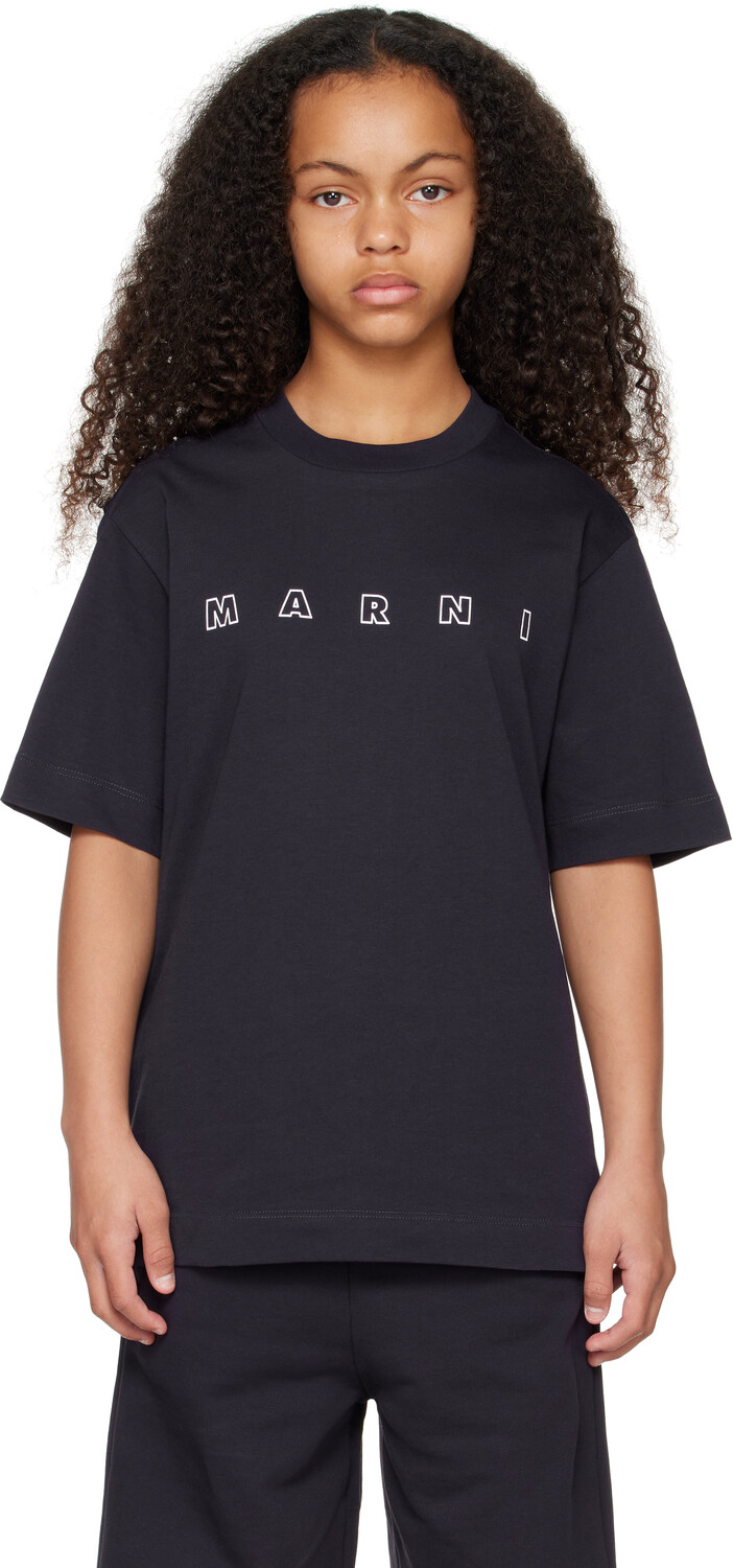 Детская футболка с логотипом Marni, темно-синий
Детская футболка с логотипом Marni, темно-синий