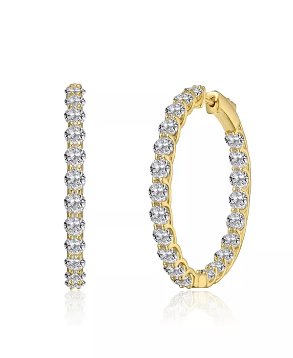 Женские серьги-кольца с ослепительным прозрачным кубическим цирконием Rachel Glauber, gold
Женские серьги-кольца с ослепительным прозрачным кубическим цирконием Rachel Glauber, gold