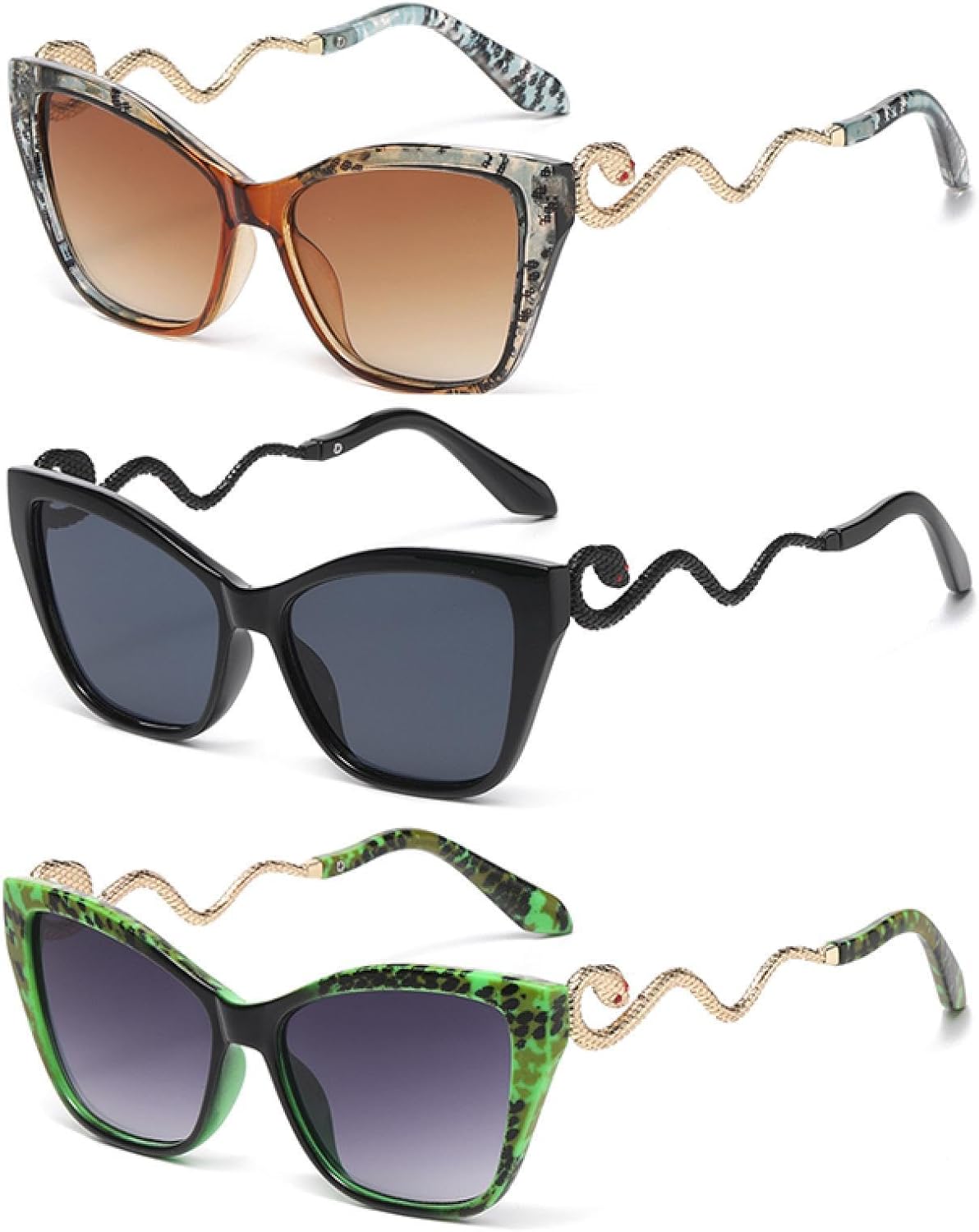 Солнцезащитные очки с защитой от УФ-излучения UV400 | «Кошачий глаз», большая оправа, градиентный оттенок | Для женщин и мужчин, для занятий спортом на открытом воздухе и вождения DSVIGF, 3pcs Z07
Солнцезащитные очки с защитой от УФ-излучения UV400 | «Кошачий глаз», большая оправа, градиентный оттенок | Для женщин и мужчин, для занятий спортом на открытом воздухе и вождения DSVIGF, 3pcs Z07