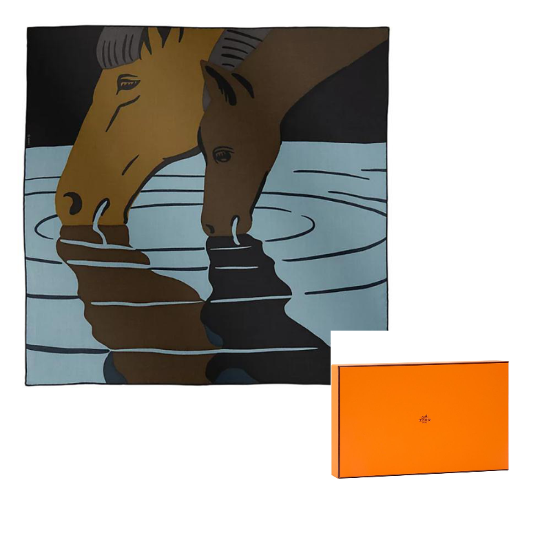 HERMES Шарф из кашемира и шелка для мужчин Marine Blue
HERMES Шарф из кашемира и шелка для мужчин Marine Blue