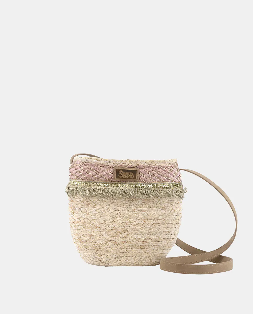 Маленькая сумочка из кукурузных листьев в сочетании с бахромой и рафией Simó Sastre, розовый
Маленькая сумочка из кукурузных листьев в сочетании с бахромой и рафией Simó Sastre, розовый