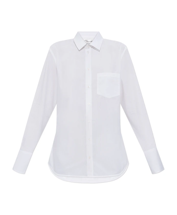 Хлопковая рубашка Victoria Beckham, белый
Хлопковая рубашка Victoria Beckham, белый