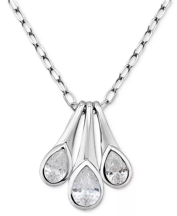 Ожерелье с тремя подвесками в форме груши из кубического циркония, 16 дюймов + 2 дюйма, эксклюзивно в Macy's Giani Bernini, silver
Ожерелье с тремя подвесками в форме груши из кубического циркония, 16 дюймов + 2 дюйма, эксклюзивно в Macy's Giani Bernini, silver