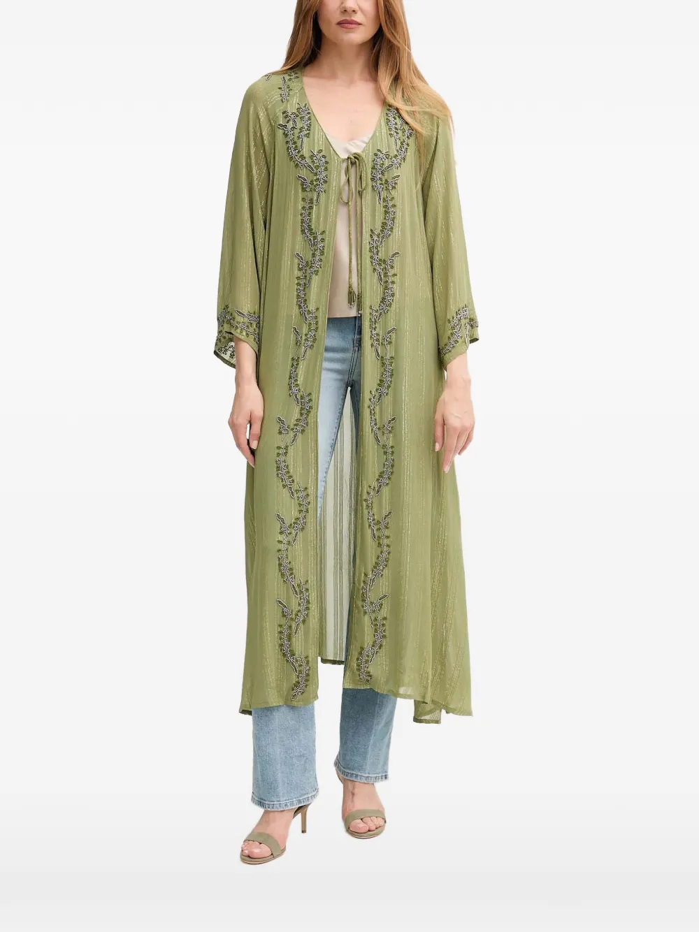 Блузка с длинными рукавами и бисерной отделкой Hoss Intropia, зеленый
Блузка с длинными рукавами и бисерной отделкой Hoss Intropia, зеленый