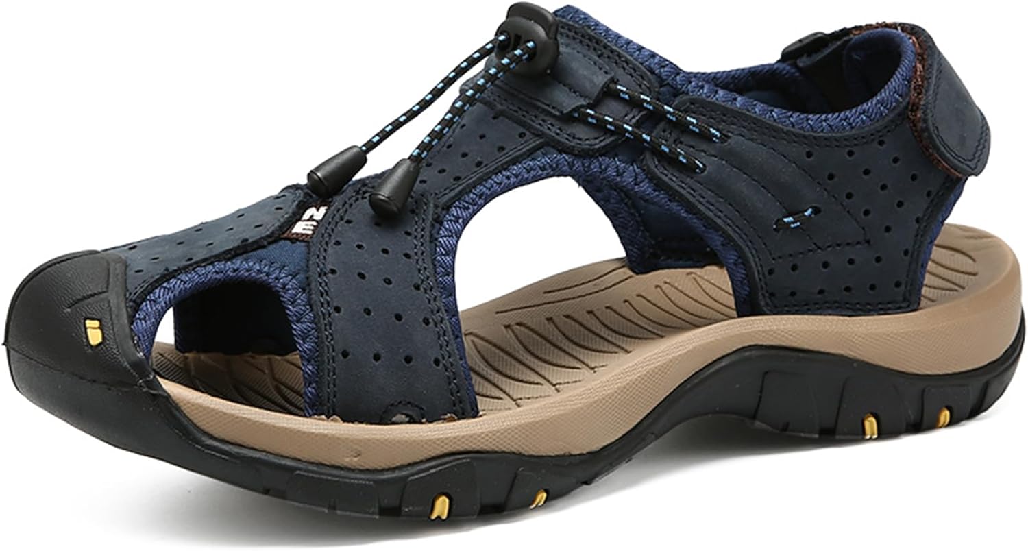 Мужские спортивные сандалии Abborora для активного отдыха, летние кожаные сандалии, повседневные, с закрытым носком, пляжные сандалии-рыбацкие, синий
Мужские спортивные сандалии Abborora для активного отдыха, летние кожаные сандалии, повседневные, с закрытым носком, пляжные сандалии-рыбацкие, синий