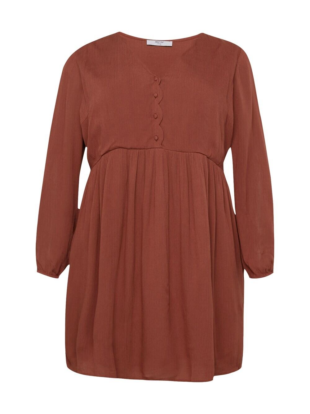 Платье About You Viveka, каштановый
Платье About You Viveka, каштановый
