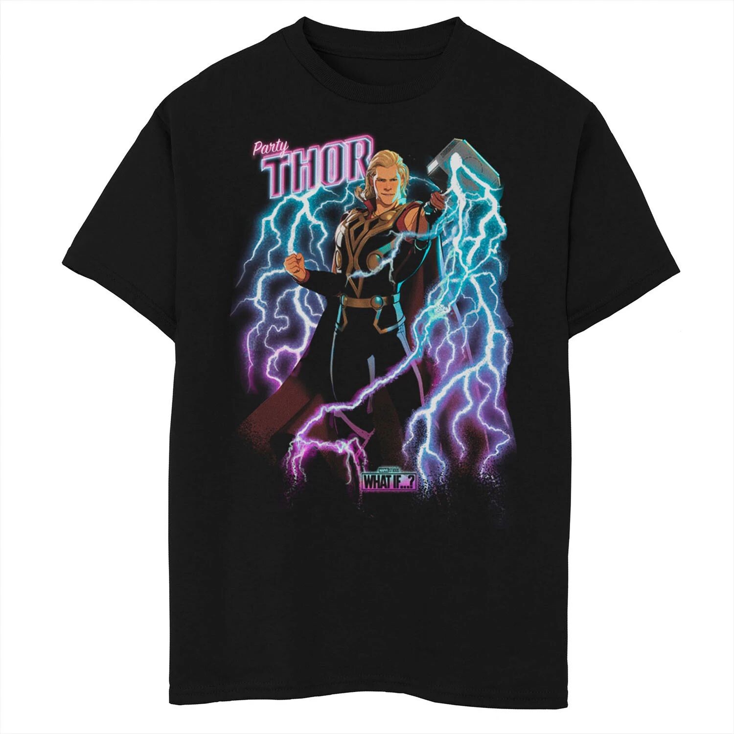 Футболка с рисунком «Что если Тор: удар молнии» для мальчиков 8–20 лет Marvel
Футболка с рисунком «Что если Тор: удар молнии» для мальчиков 8–20 лет Marvel