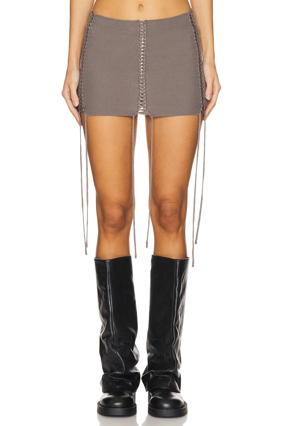 Экстремальная мини-юбка со шнуровкой Jaded London, черный 
Экстремальная мини-юбка со шнуровкой Jaded London, черный