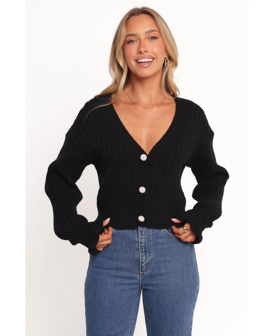 Женский вязаный свитер Zana с ребристой отделкой и оборками на манжетах Petal and Pup, Black
Женский вязаный свитер Zana с ребристой отделкой и оборками на манжетах Petal and Pup, Black