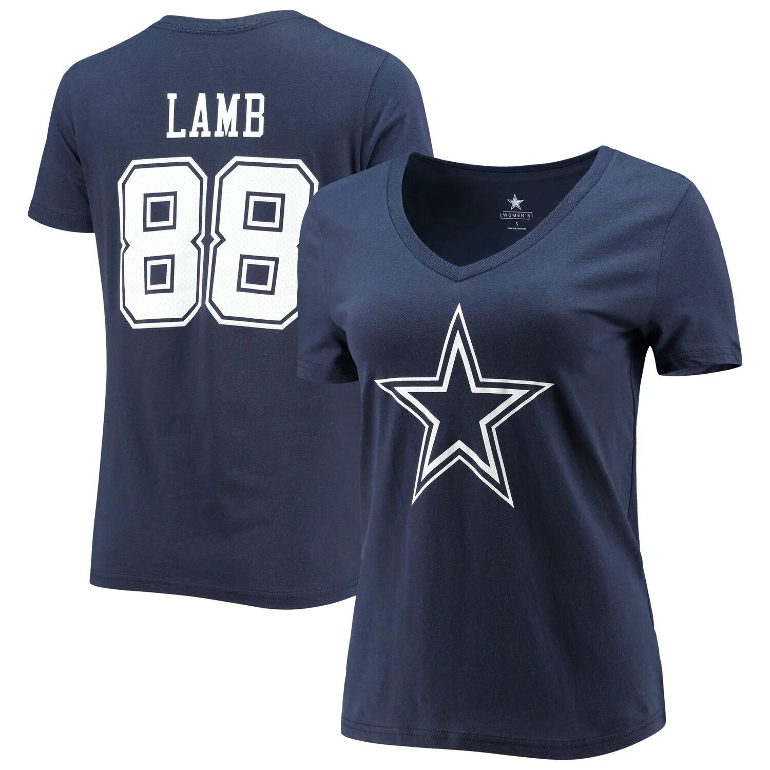 Женская футболка Fanatics с брендом CeeDee Lamb темно-синего цвета с изображением игрока Dallas Cowboys, именем и номером, с v-образным вырезом Fanatics, Синий, Женская футболка Fanatics с брендом CeeDee Lamb темно-синего цвета с изображением игрока Dalla
Женская футболка Fanatics с брендом CeeDee Lamb темно-синего цвета с изображением игрока Dallas Cowboys, именем и номером, с v-образным вырезом Fanatics, Синий, Женская футболка Fanatics с брендом CeeDee Lamb темно-синего цвета с изображением игрока Dalla