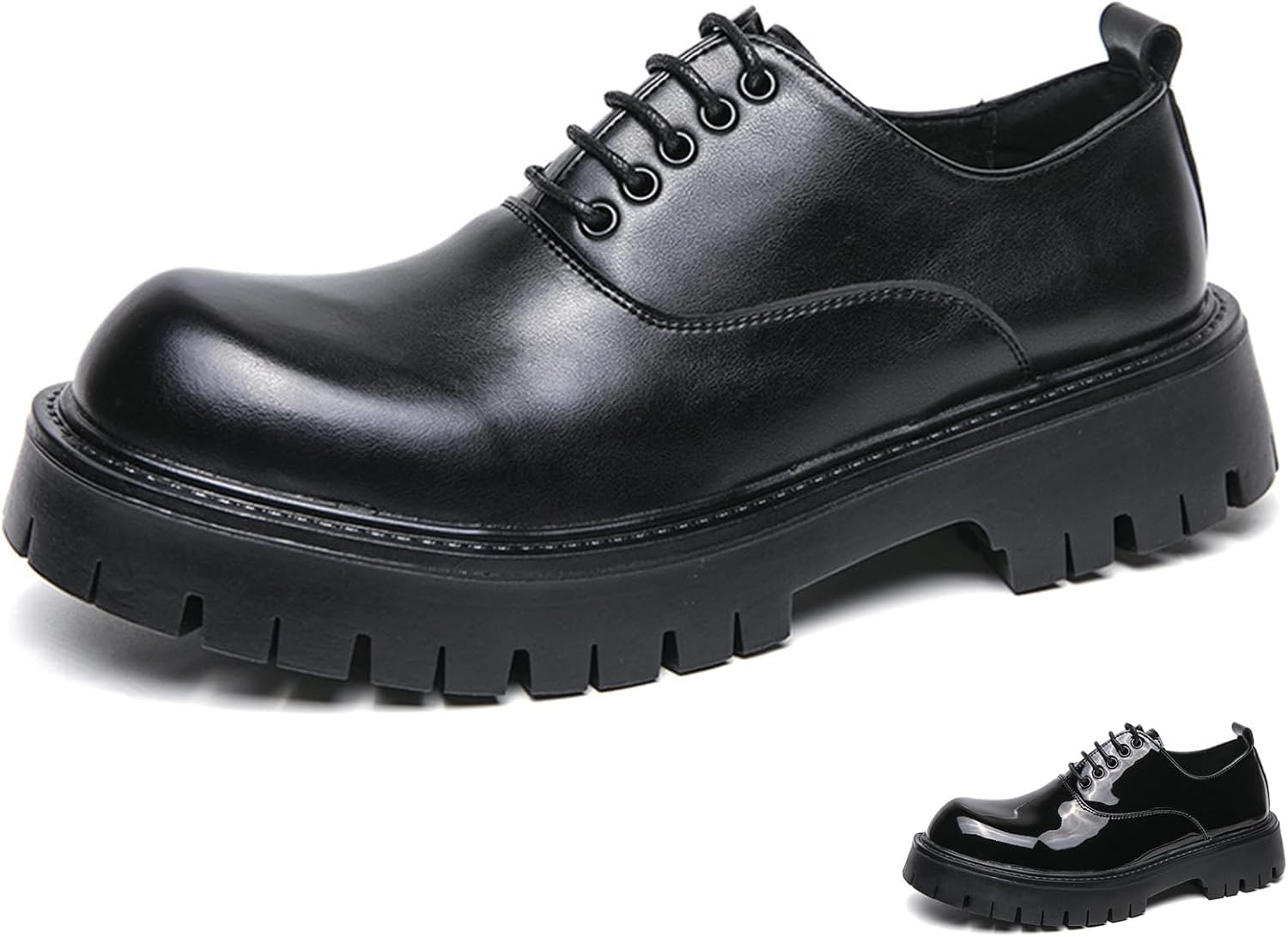 Мужские кожаные оксфорды с платформой и шнуровкой, модные классические туфли с круглым носком, низкие подошвы с рельефом, удобные повседневные и деловые формальные туфли Zeberfi, черный
Мужские кожаные оксфорды с платформой и шнуровкой, модные классические туфли с круглым носком, низкие подошвы с рельефом, удобные повседневные и деловые формальные туфли Zeberfi, черный