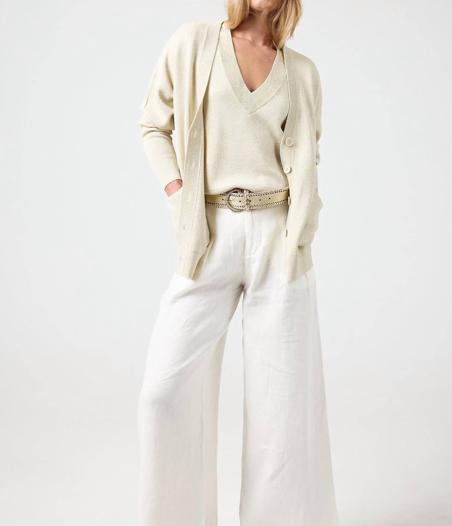 Lanhtropy Кардиган Aspen Glitter золотистого цвета
Lanhtropy Кардиган Aspen Glitter золотистого цвета