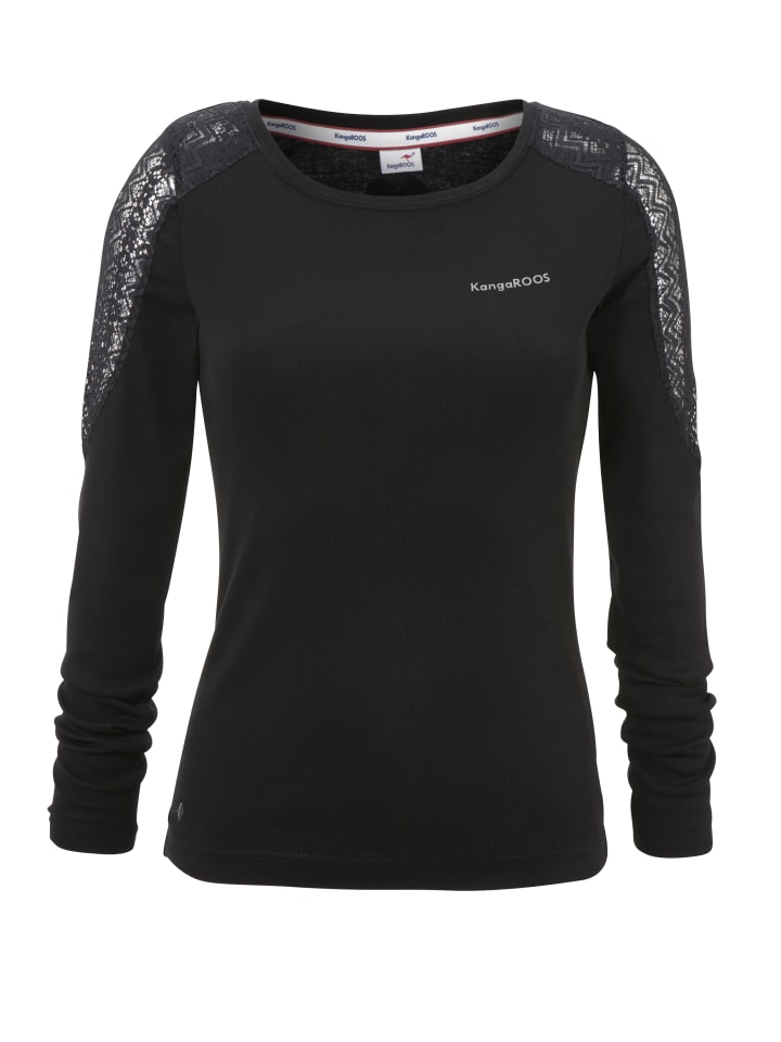 Рубашка с длинным рукавом Kangaroos, черный
Рубашка с длинным рукавом Kangaroos, черный