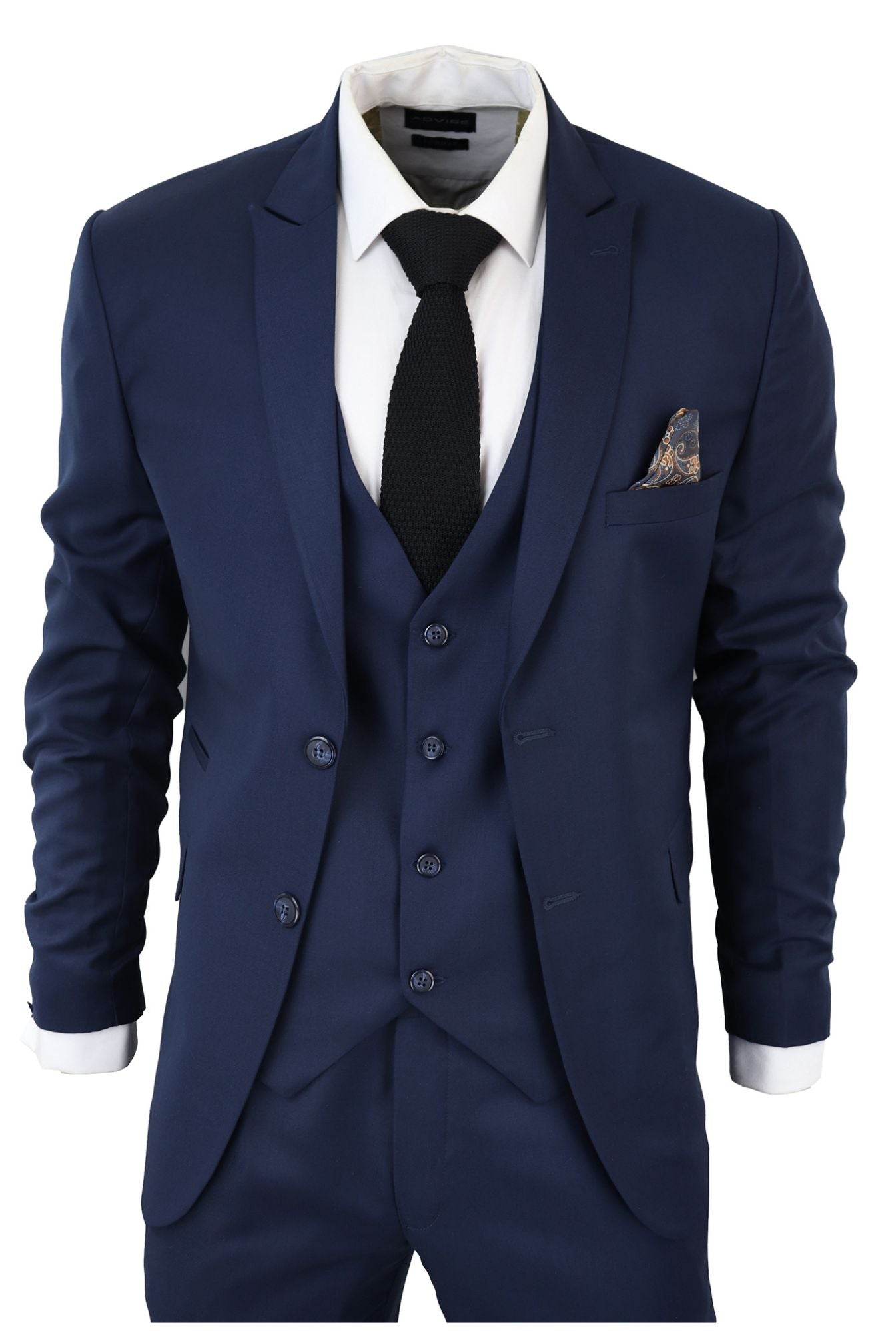 Классический однотонный костюм-тройка IM1 TruClothing, темно-синий
Классический однотонный костюм-тройка IM1 TruClothing, темно-синий
