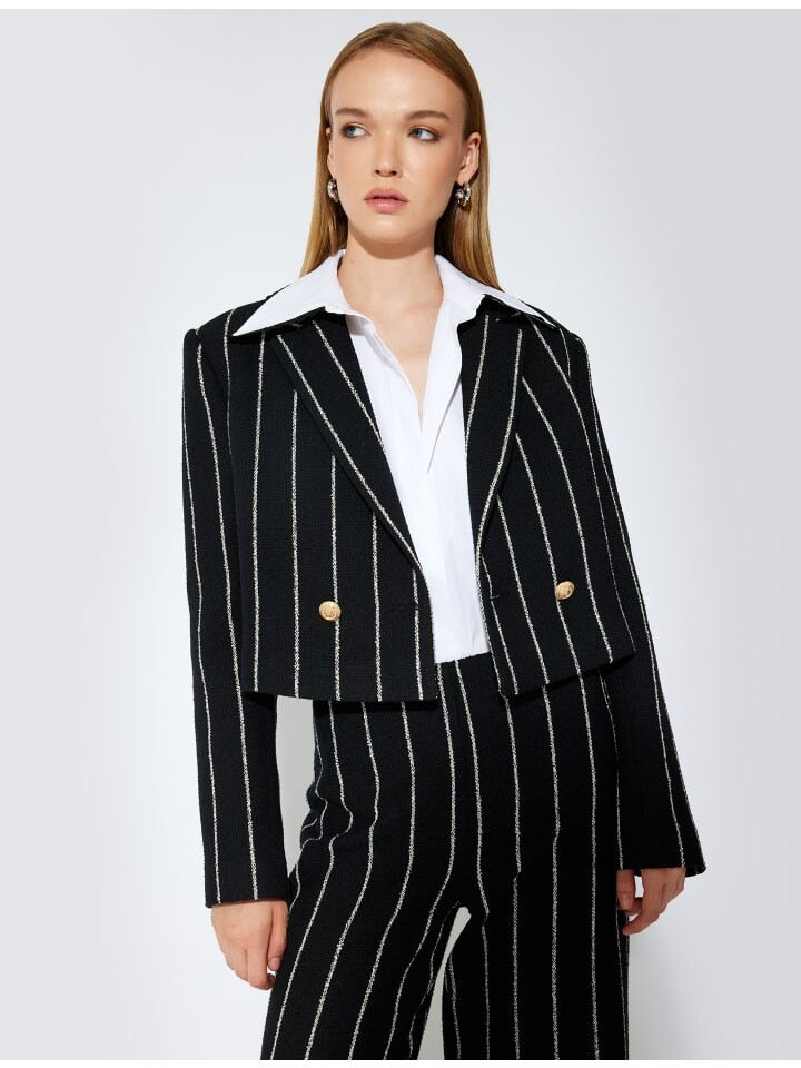 Блейзер KOTON Blazer, цвет Schwarz Gestreift
Блейзер KOTON Blazer, цвет Schwarz Gestreift