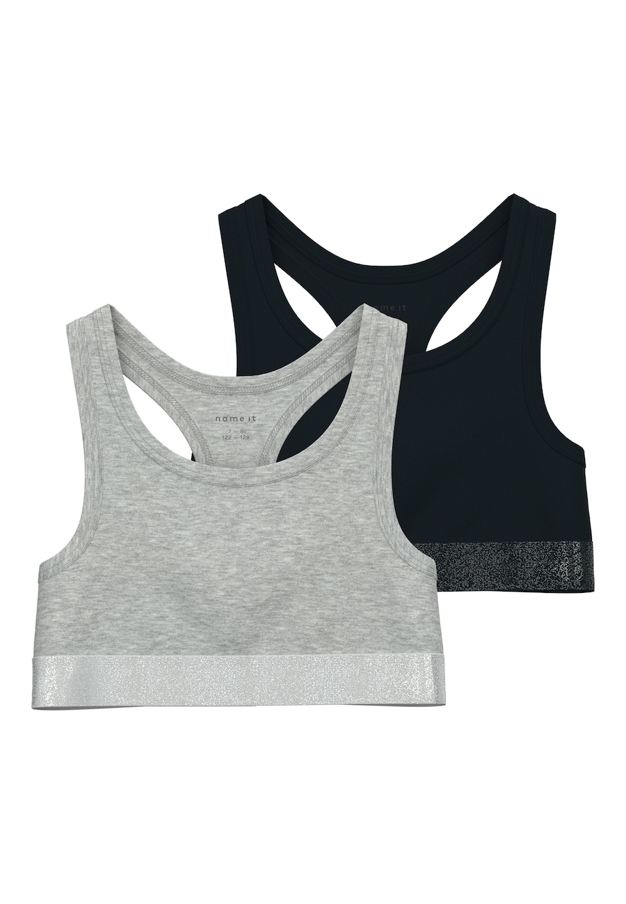Бюстгальтер-бралетт NAME IT, Mottled Grey/Black
Бюстгальтер-бралетт NAME IT, Mottled Grey/Black