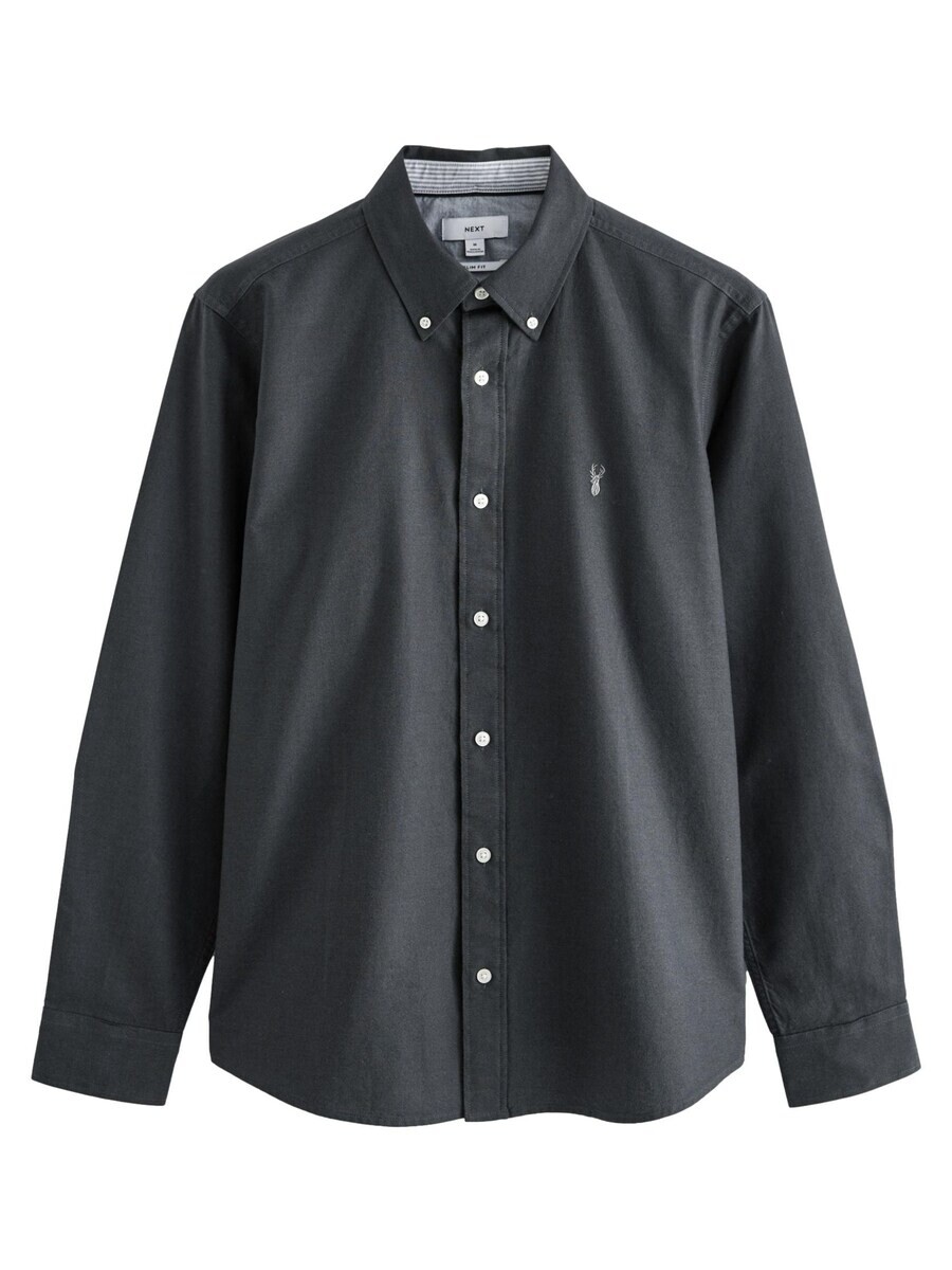 Повседневная рубашка Next Slim fit Button Up Shirt, темно-серый
Повседневная рубашка Next Slim fit Button Up Shirt, темно-серый