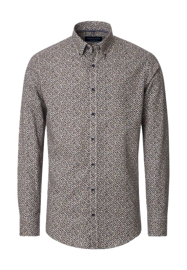 Повседневная рубашка удобного кроя с длинными рукавами и воротником на пуговицах Casamoda, коричневый
Повседневная рубашка удобного кроя с длинными рукавами и воротником на пуговицах Casamoda, коричневый