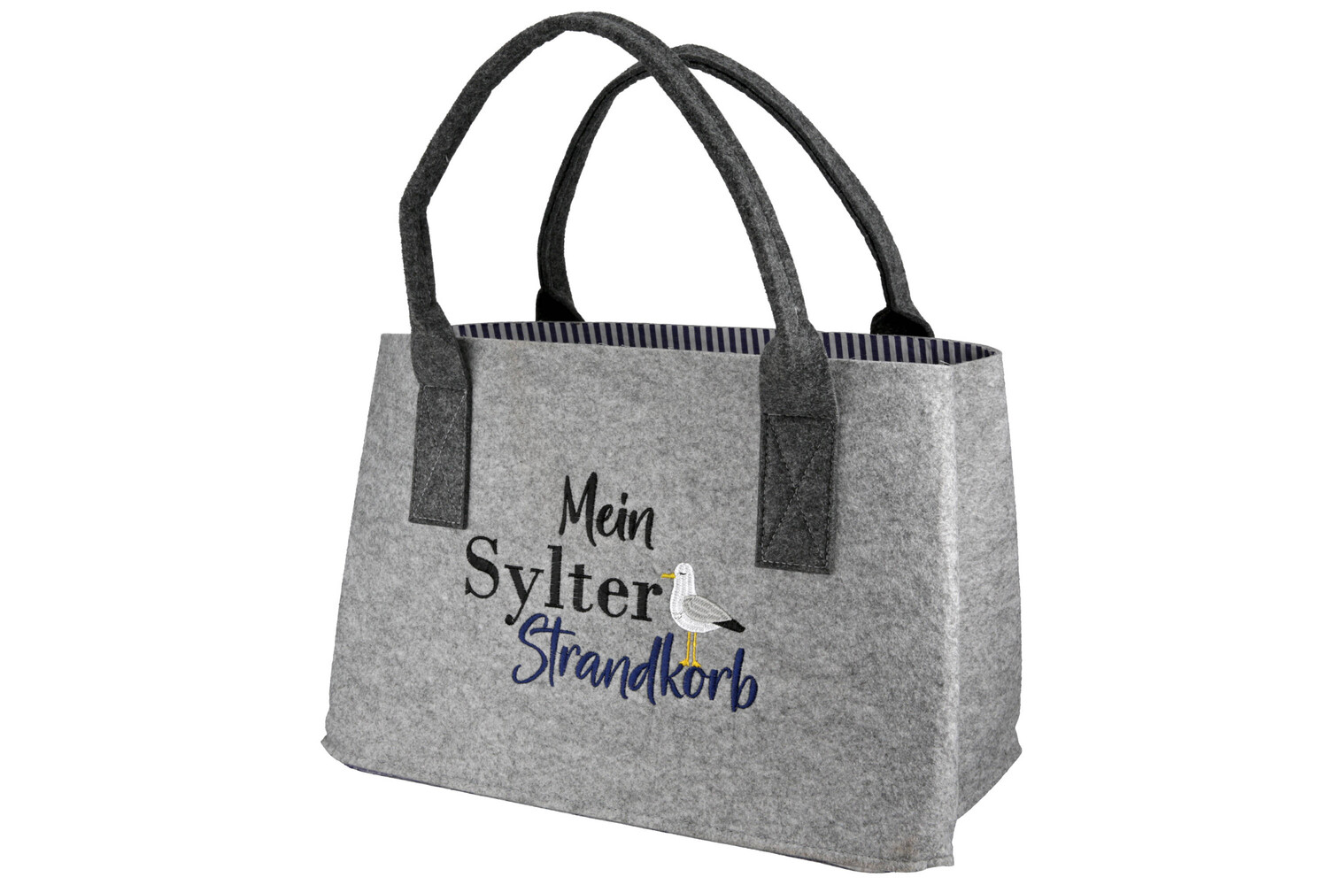 Сумка шоппер GMD Living Filztasche Mein Sylter Strandkorb, серый
Сумка шоппер GMD Living Filztasche Mein Sylter Strandkorb, серый