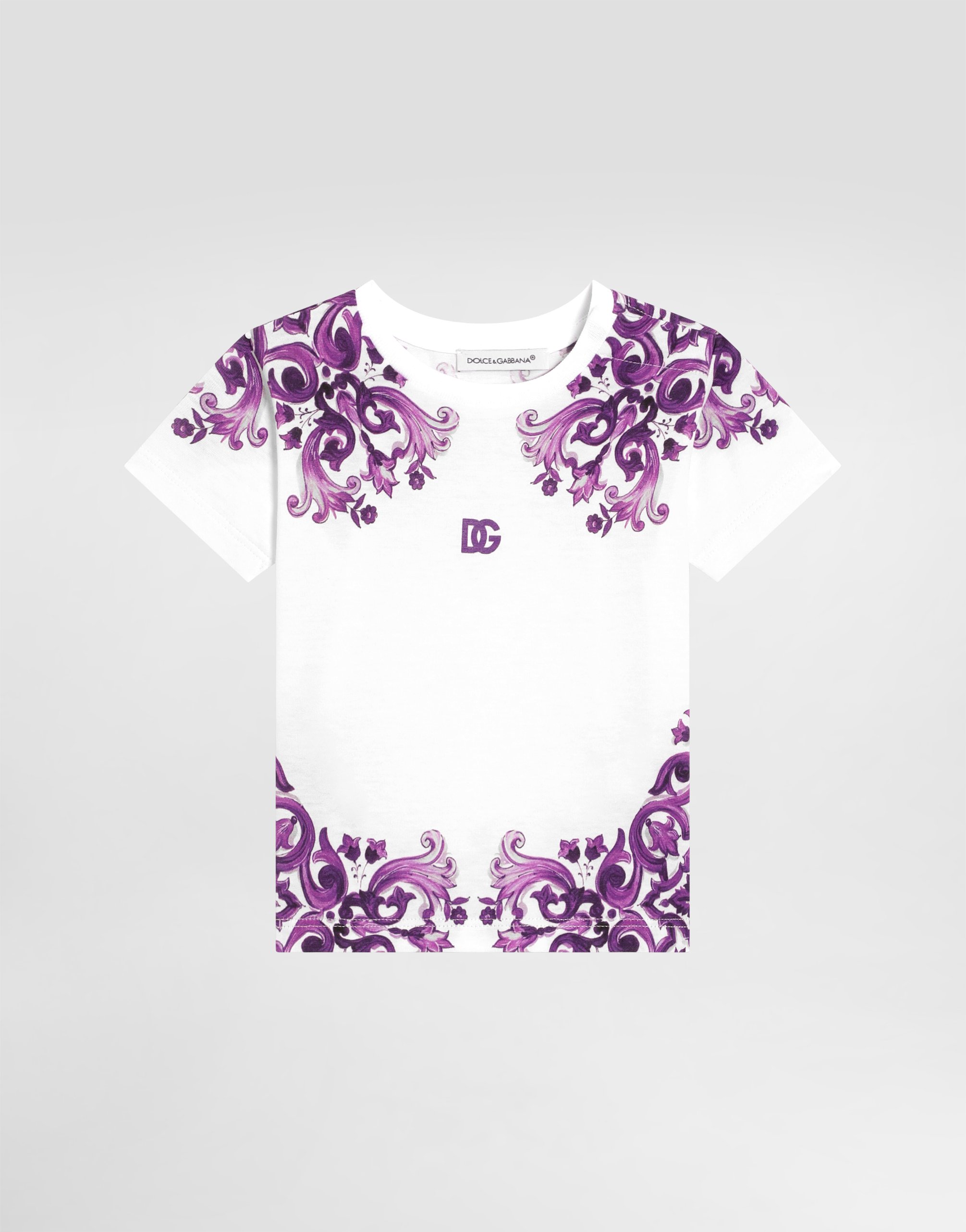 Футболка из джерси с короткими рукавами с принтом "Майолика" Dolce&Gabbana, мультиколор
Футболка из джерси с короткими рукавами с принтом "Майолика" Dolce&Gabbana, мультиколор