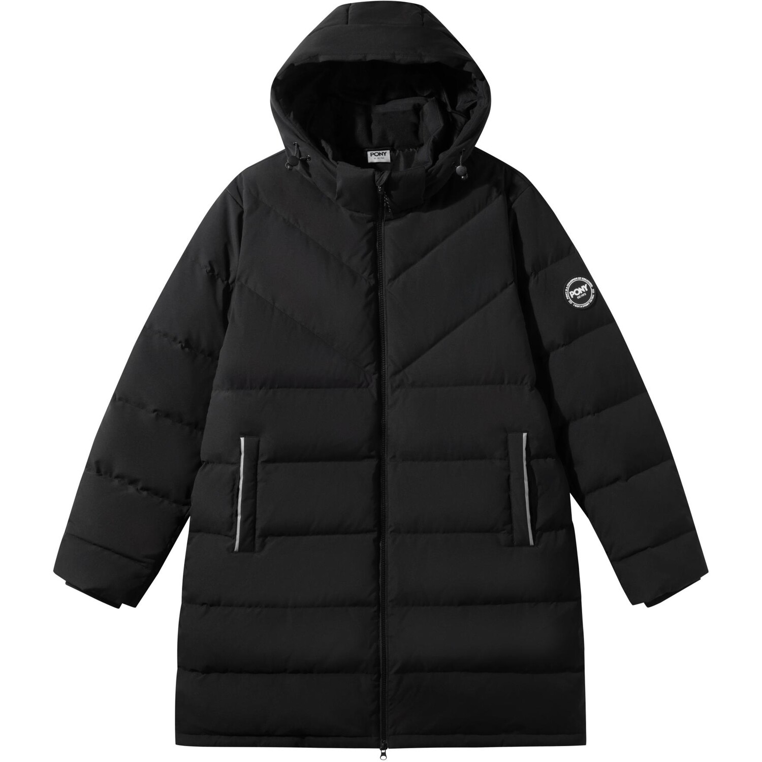 Пуховик унисекс черный Pony
Пуховик унисекс черный Pony