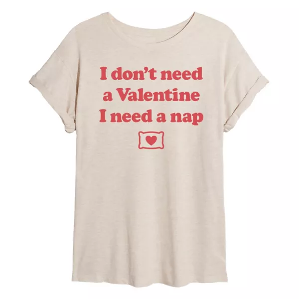 Юниоры не нуждаются в валентинках, им нужен сон, футболка оверсайз Licensed Character, бежевый
Юниоры не нуждаются в валентинках, им нужен сон, футболка оверсайз Licensed Character, бежевый
